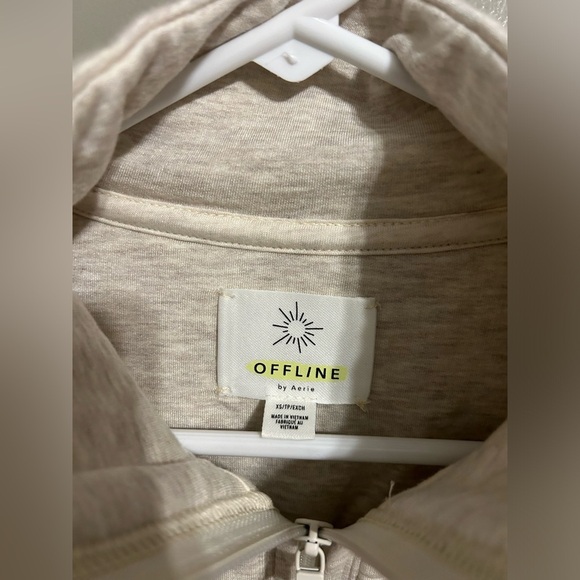 Aerie offline cropped fourth zip sweatshirt size XS - Picture 3 of 4